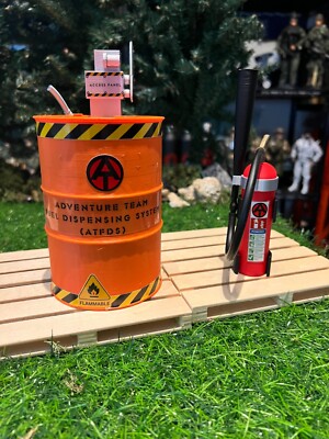 Gi Joe Adventure Team Custom Fuel Dispensing System w/Fire Extinguisher/3D Print