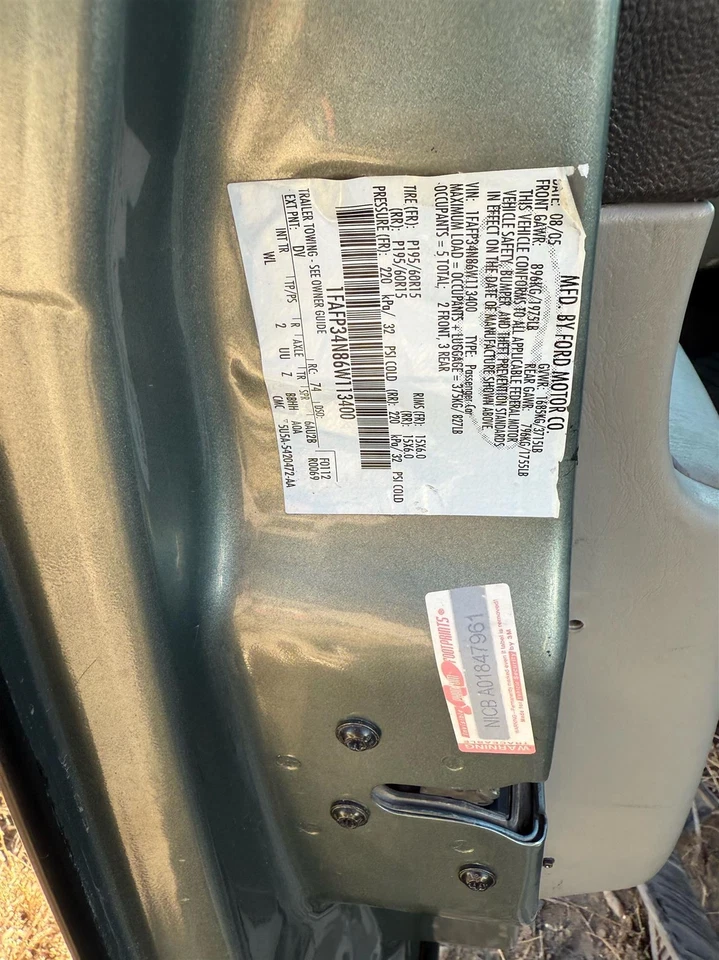 Medidor de flujo de aire de inyección de combustible usado se adapta a: Ford Focus 2006 grado A Foto 2 de 4