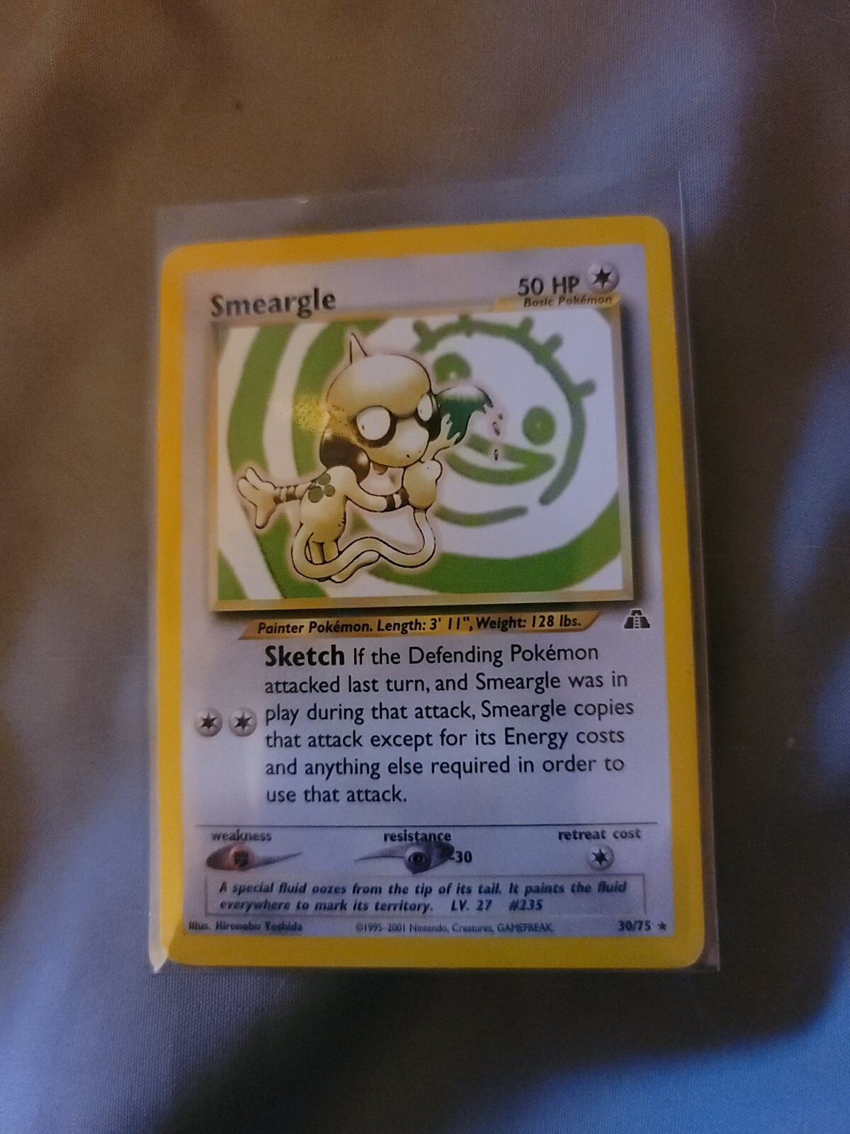 Pokémon TCG Smeargle Neo Discovery 30 Regular Unlimited Rare