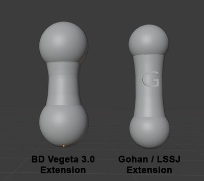 Custom Gohan, LSSJ Goku and Beast DeitiesExtension Neck Pegs - READ DESCRIPTION!