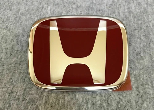 Juego de 2 piezas insignia emblema H roja delantera trasera apta para CIVIC SEDAN EX LX SI 2006-2012 - Imagen 3 de 4