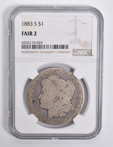 FAIR 2 1883-S Morgan Silver Dollar NGC Lowball Low Ball *4559