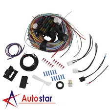 Universal 21 Circuit Wiring Harness For Chevy Ford Hotrods Long Wires NEW