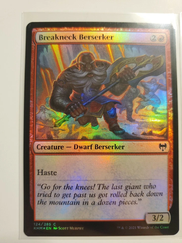 Breakneck Berserker (×3) - NM - COMMON -FOIL [Kaldheim] MTG - Image 2 of 4
