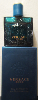 Versace EROS EDT Mini Bottle 0.17 oz SMELL GOOD & HELP DOGS & CATS!