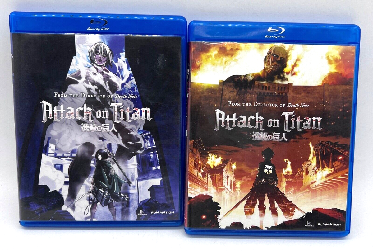 2014 Attack on Titan Complete First 1st Season Parts Blu-Ray