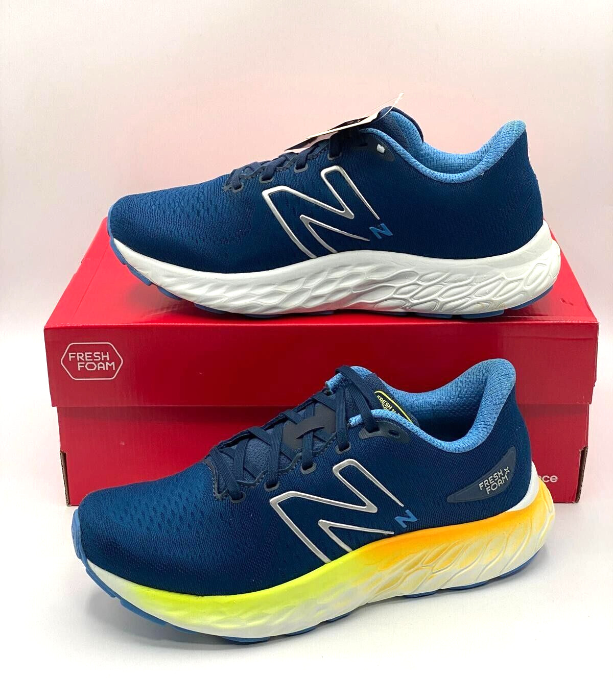 New Balance Men's Fresh Foam X EVOZ V3 Nb Navy/H.B/C.P MEVOZLH3 - US 7.5 EU 40.5