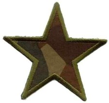 Military Star Iron-on Applique patch select size