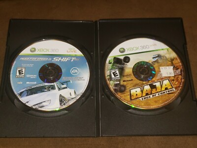 Need For Speed Shift And Baja Edge Of Control - Xbox 360 *Read ad*