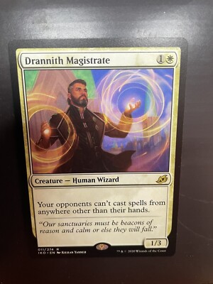 mtg cards like drannith magistrate MTG Drannith Magistrate Ikoria: Lair of Behemoths 011/274 Regular Rare