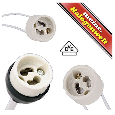1-3-5-10-20-25-50-100 x Fassung GU10 230V Sockel LED-Leuchtmittel Halogen-Lampe