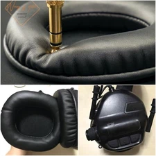 Oval Ellipse Egg Shape Soft Leather Ear Pads Foam Cushion For OPSMEN EARMOR M32