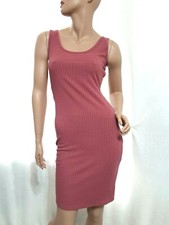 NEW Love J Size M Rusty Rose sleeveless Woman Bodycon Dress Stretch Lightweight