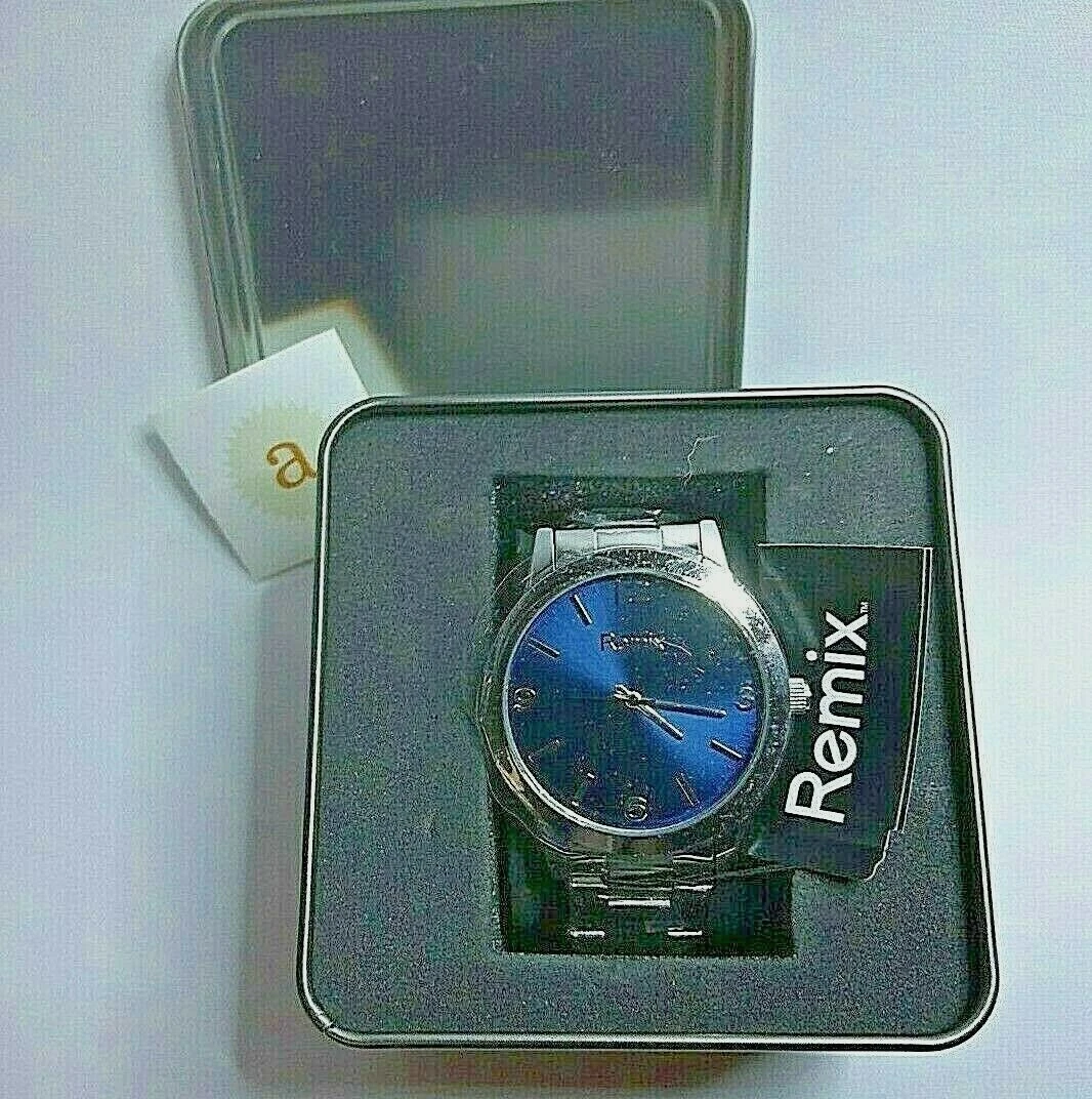 Remix Stainless Steel Men s Watch PR3036 Blue Dial NEW in Box