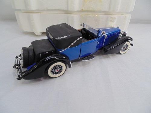 Franklin Mint 1933 Duesenberg J Victoria Blue 1/24 Scale Diecast Car - Picture 4 of 5