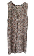 LOFT Womens M Bohemian Geometric Pattern Sleeveless Dress Lightweight