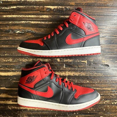Jordan 1 Mid Alternate Bred 2022 Black/Red Men’s Size 10 Jordan 1 Mid Alternate Bred (2022) Men main image 4