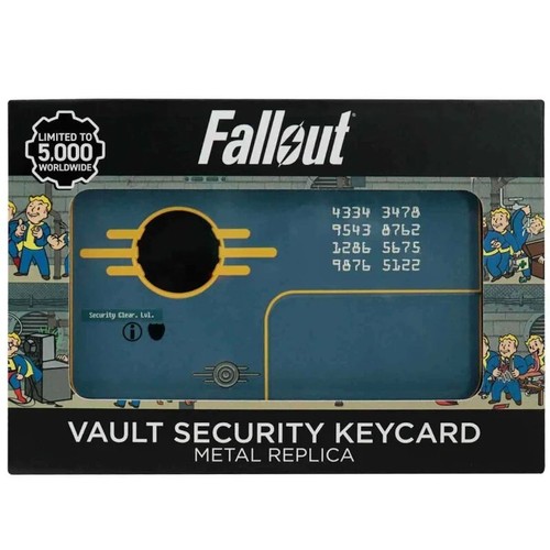 Réplica de tarjeta de llave de seguridad Vault Fallout 3 4 76 New Vegas Bethesda - Imagen 4 de 5