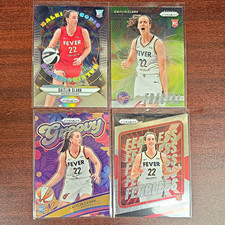 Panini 2024 Caitlin Clark Indiana Fever WNBA Prizm Rookie 4-Card Insert Lot