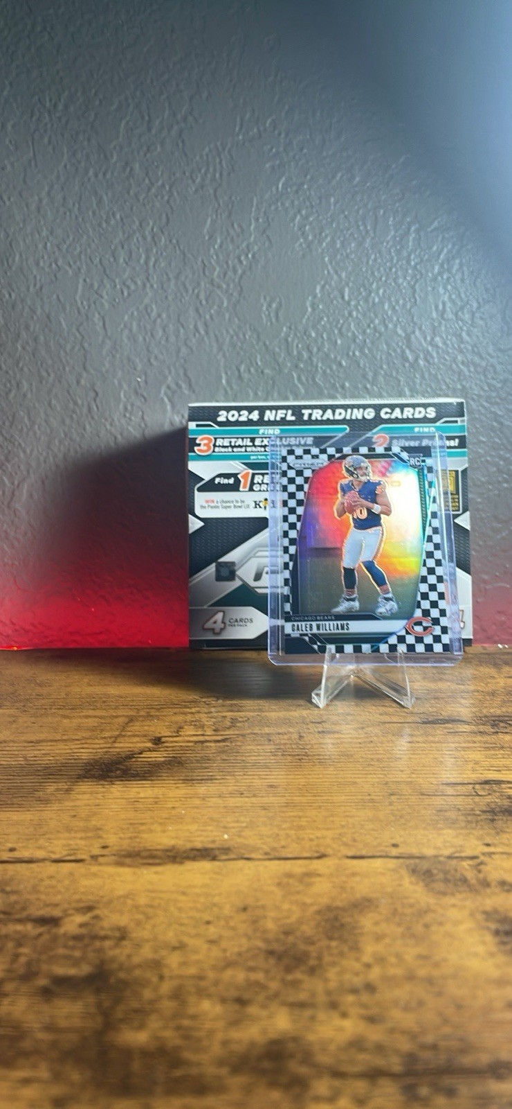 2024 Panini Prizm - Rookies Caleb Williams #301 Black & White Checker Prizm (RC)