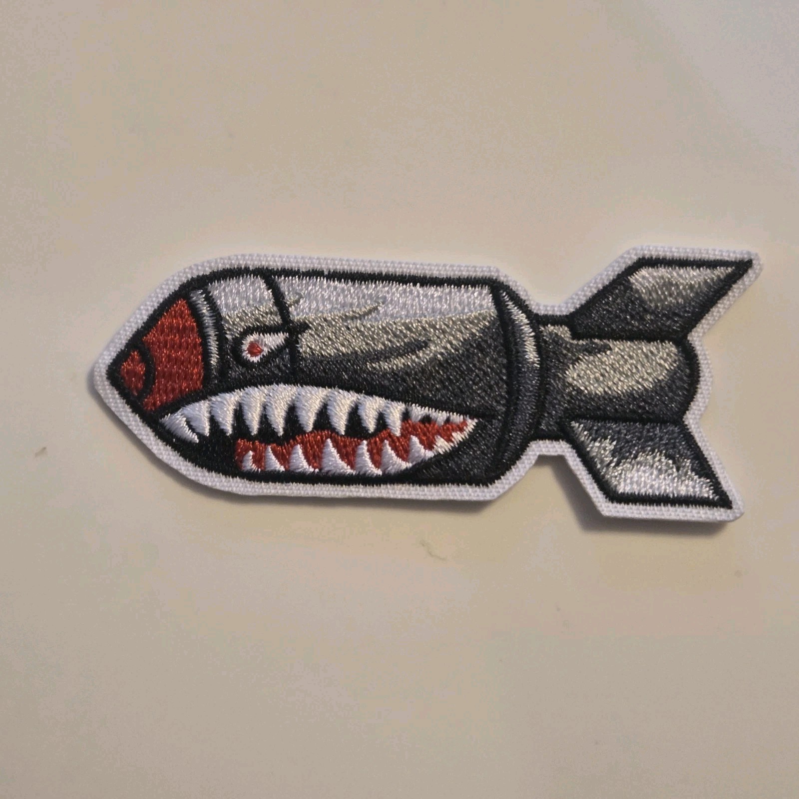 On Embroidered Patch  3 1/8" X 1  1/4"