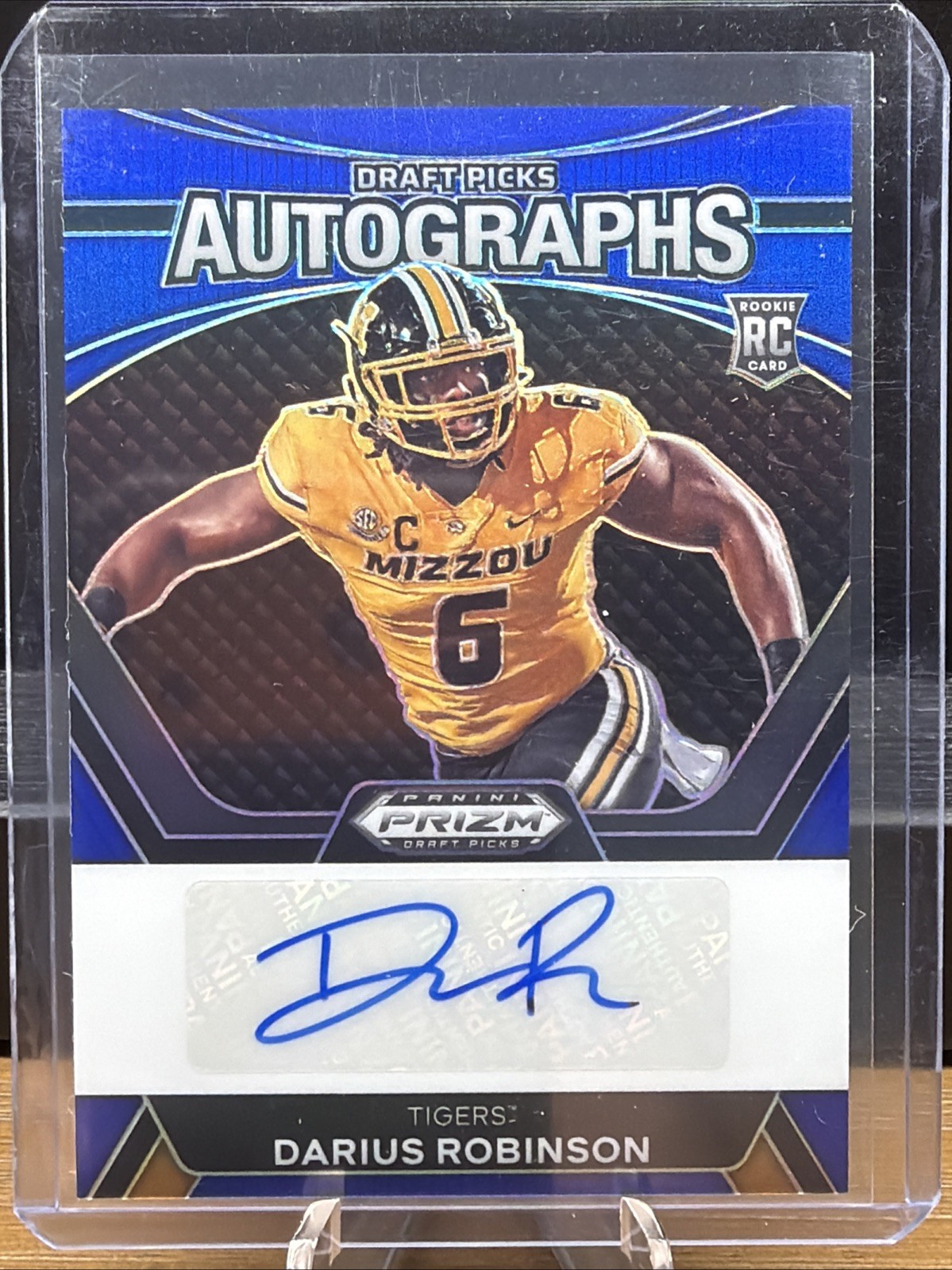 2024 Panini Prizm Draft Picks  Autographs Darius Robinson Blue Prizm /149
