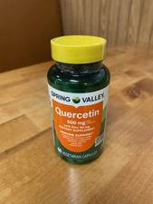 SPRING VALLEY QUERCETIN SUPPLEMENT WITH ZINC 500 MG 60 VEG CAPSULES - EXP 4/28