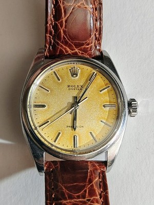 Vintage 1960 Rolex Oyster Precision Ref 6426 Tropical Dial