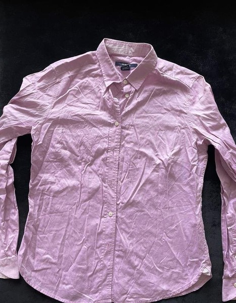 Women Gant Shirt Pink Cotton M #BPX2