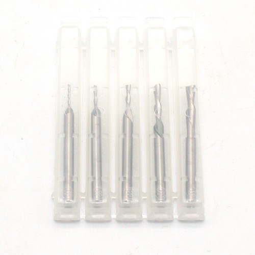 TMAX 5-teiliges Hartmetall Downcut Inlay Router Bits Set: 1/8 Zoll 3/32 Zoll 1/16 Zoll 3/64 Zoll 1/32 Zoll - Bild 3 von 4