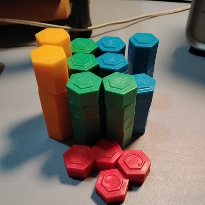 Learning Resources Hexagram Metric Weight Set LER750  100 Pcs. MATH EXPLORATION