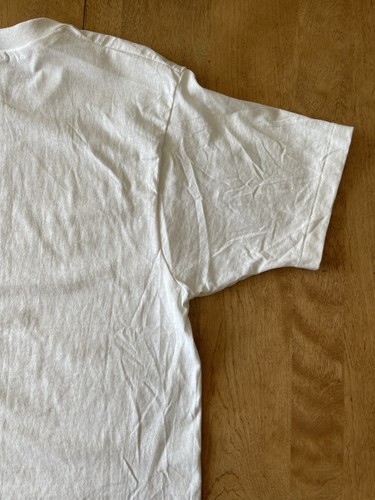 Vintage 70s Hanes Blank White Single Stitch Crewneck T Shirt NWOT Size Medium - Picture 13 of 17
