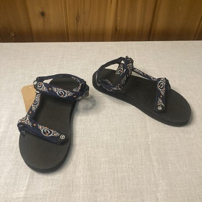 Atika Women open-toe outdoor hiking water sandals Size 11 Color Blue Black NWT