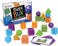 Mental Blox Critical Thinking Game, Homeschool, 20 Blocks, 40 Activity Cards, Ag