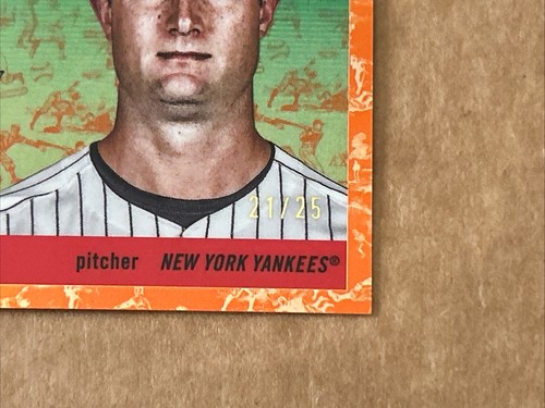 Gerrit Cole 2025 Topps Chrome Platinum #144 Orange Toile Refractor /25 Yankees - Bild 4 von 6
