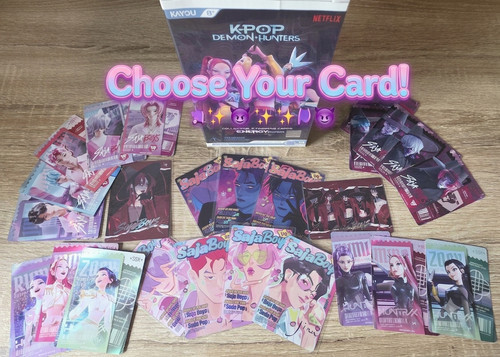 KAYOU Kpop Demon Hunters Trading Cards - (R/SR/SSR/HR/QR/TR/UR/LR/SP/ZR/CR/PR)