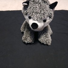 Aurora World Plush 10-inch Timber Wolf Stuffed Animal Gray Tan