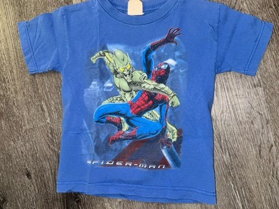Vintage 2001 RARE marvel Spiderman Vs Green Goblin shirt Size Med
