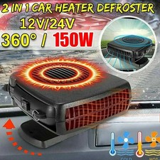 150W Car Heater 12V/24V Portable Car Heater Fan 2 IN 1 Windshield Defroster