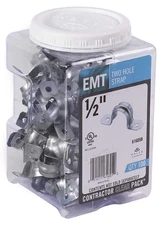 1/2 In. Electrical Metallic Tube emt 2hole Straps 61605b 100 Per Pack
