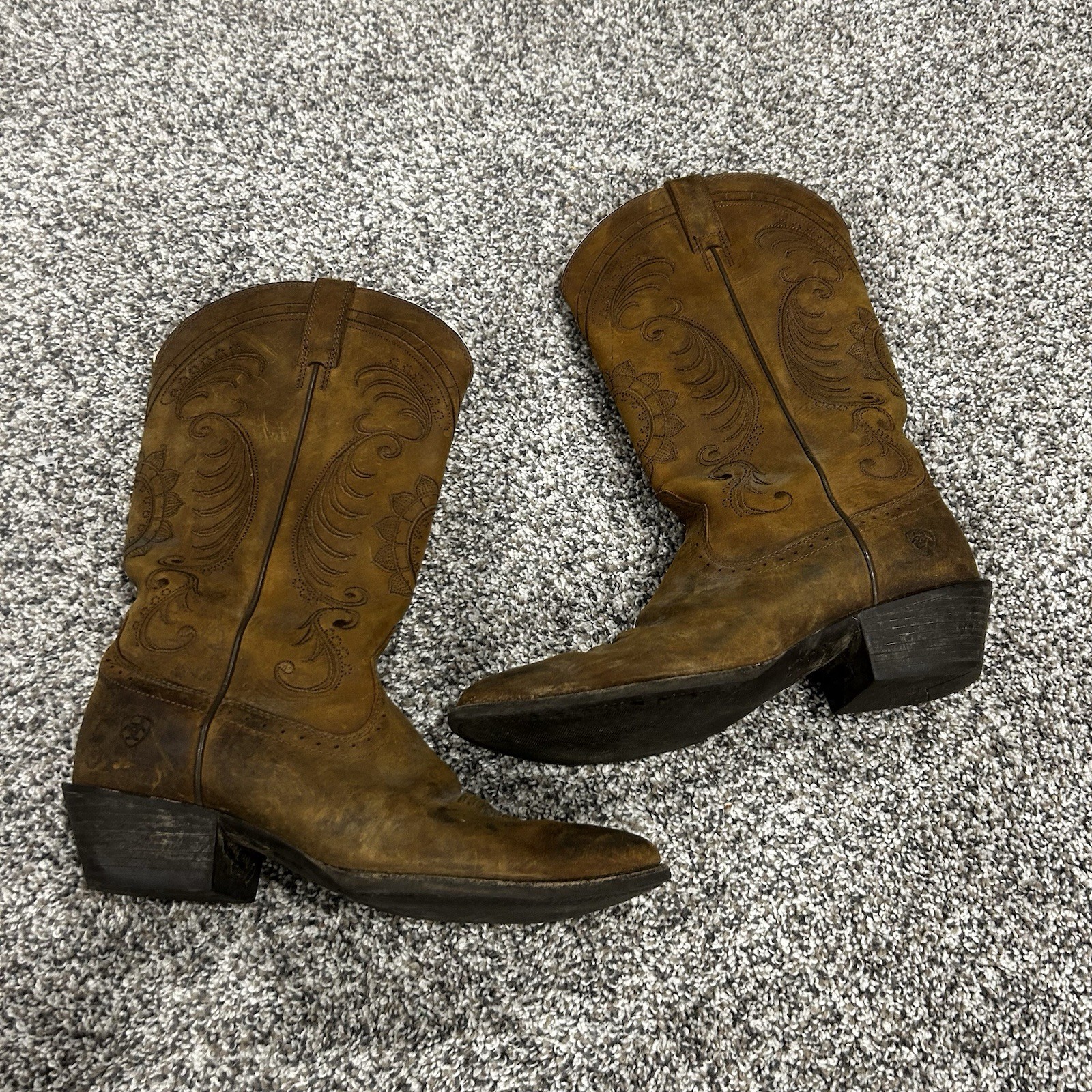Ariat Magnolia Sunflower Stitch 10010970 Women’s Western Cowboy Boots Size 8.5B