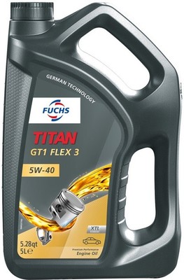 FUCHS TITAN GT1 Flex 3 5W-40 5 Liter Motoröl Longlife-04 229.31 229.51 229.52 Öl