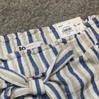 NWT So Goods For Life Women's High Rise Soft Shorts Blue Tan Striped Size Med — photo 2