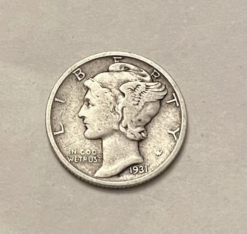 1931S Mercury Dime VF/XF