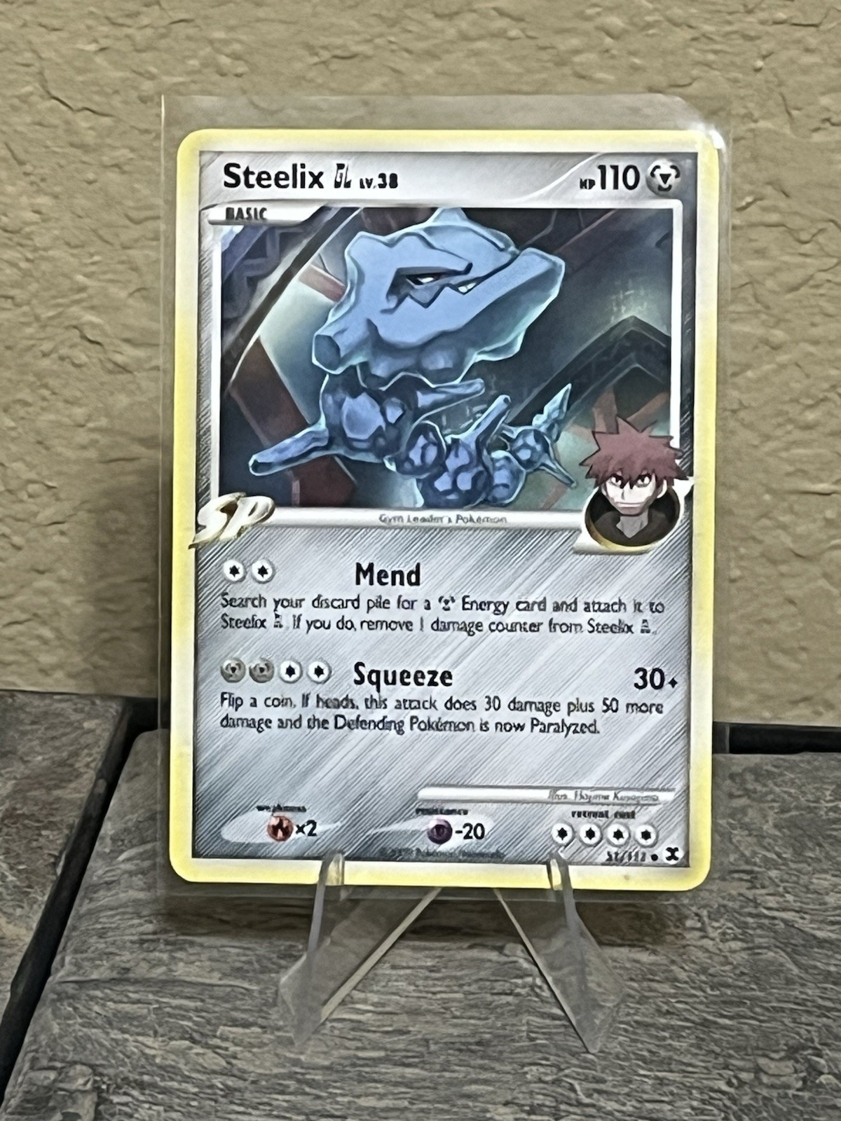 Steelix GL 51/111 2009 Pokemon TCG Rising Rivals Gym Leader Roark Regular MP