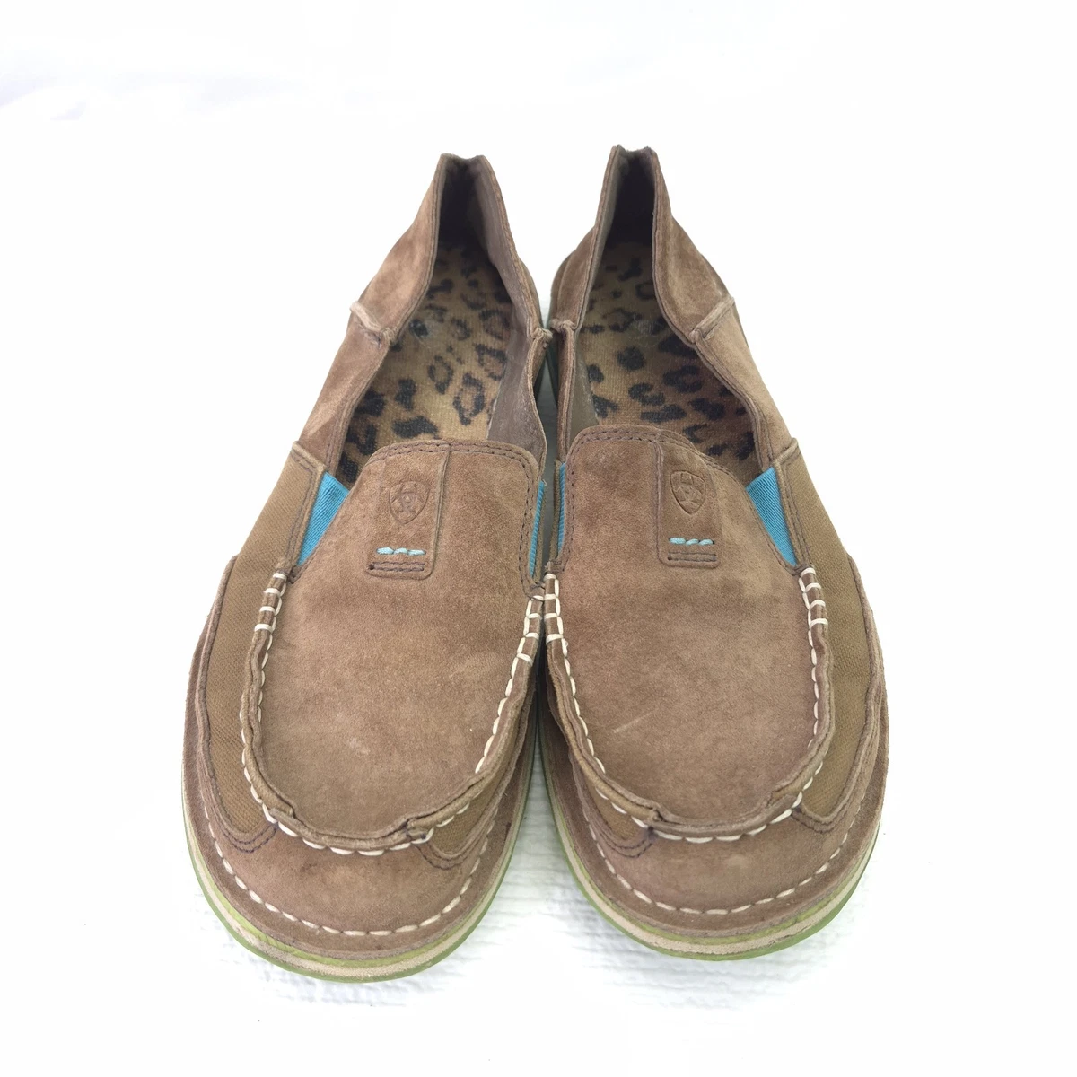 Ariat‎ Distressed Brown Leather Loafers-Size:9.5D Ariat Women main image 2