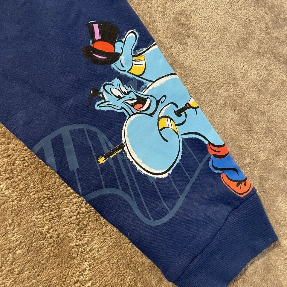 NWT Disney Outfit Kids Large 9/10 Navy Blue Joggers Set Sweatshirt Mickey Stitch - Image 4 of 4