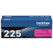 BROTHER TN-225 MAGENTA HIGH YIELD TONER CARTRIDGE, TN-225M - MAGENTA