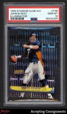 1999 Stadium Club 3X3 Illuminators #T4B John Elway PSA 10 GEM POP 8 Broncos
