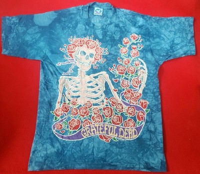 Authentic Grateful Dead Batik Bertha 1995 Spring Tour Single-Stitch Shirt LRG